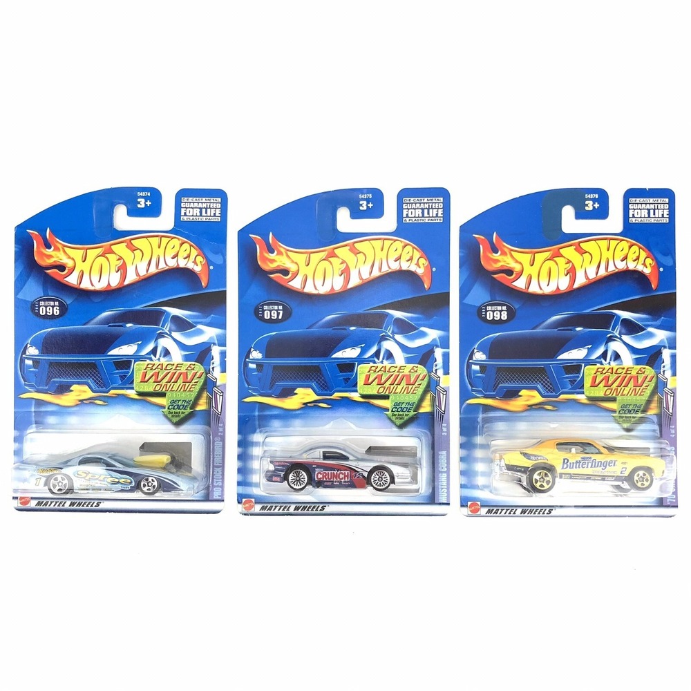 Hot Wheels Sweet Rides Diecast Lot of 3 Cars Butterfinger, Spree, Nestle Crunch